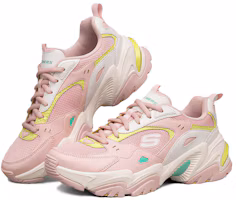 Lookbook Skechers Stamina V2 機甲鞋二代 時尚舒適 低筒 老爹鞋 女款 粉色