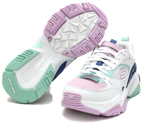 (Women) Skechers Stamina V2 Low Top Sneakers Multi 'White Black Navy Blue' 149513-WBKB Purchase (Women) Skechers Stamina V2 Low Top Sneakers Multi 'White Black Navy Blue' 149513-WBKB