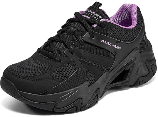 Skechers Stamina V3 機甲鞋三代 防滑耐磨 低筒 老爸鞋 女款 黑紫 Lookbook Skechers Stamina V3 機甲鞋三代 防滑耐磨 低筒 老爸鞋 女款 黑紫