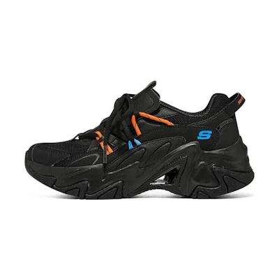 (W) Skechers Stamina V3 'Black Orange Blue'