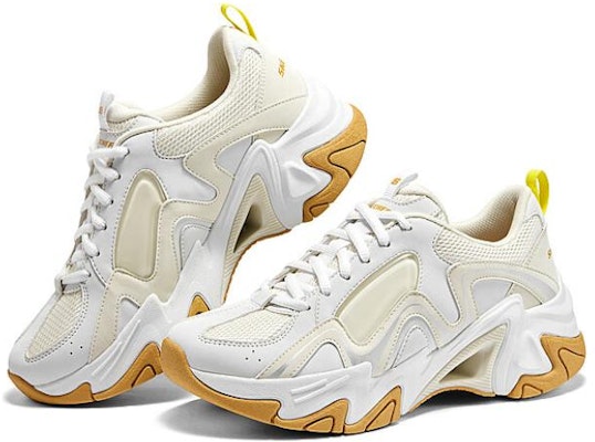 Skechers Stamina V3 機甲鞋三代 防滑耐磨 低筒 爸爸鞋 女款 白黃 Shop Skechers Stamina V3 機甲鞋三代 防滑耐磨 低筒 爸爸鞋 女款 白黃