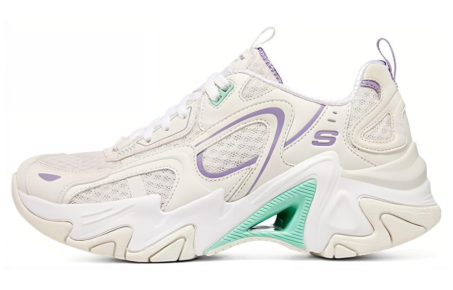 (Women) Skechers Stamina V3 'White Purple Green' 896181-WMLT
