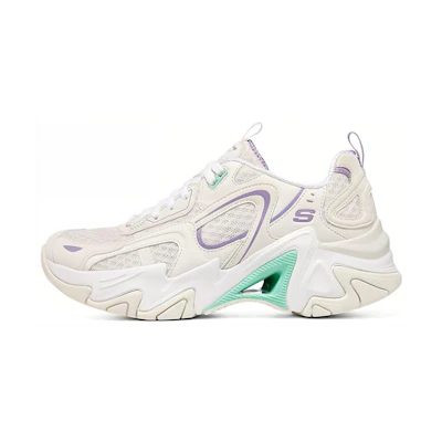 (W) Skechers Stamina V3 'White Purple Green'