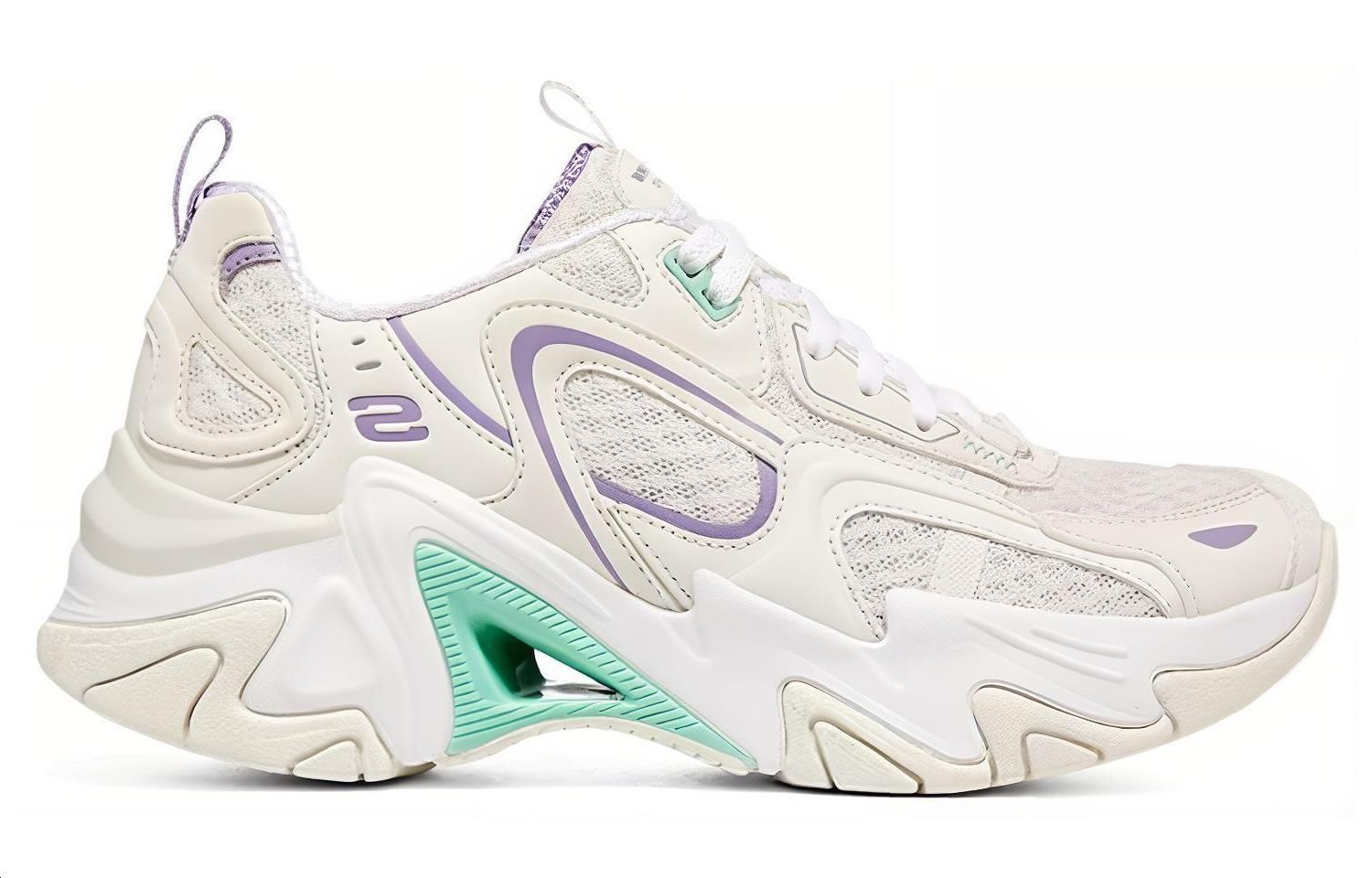 Order (W) Skechers Stamina V3 'Putih Ungu Hijau' 896181-WMLT