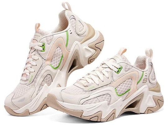 Skechers Stamina V3 防滑耐磨 低筒 爸爸鞋 女款 白棕綠 Order Skechers Stamina V3 防滑耐磨 低筒 爸爸鞋 女款 白棕綠