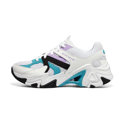 (W) Skechers Stamina V3 'White Teal'