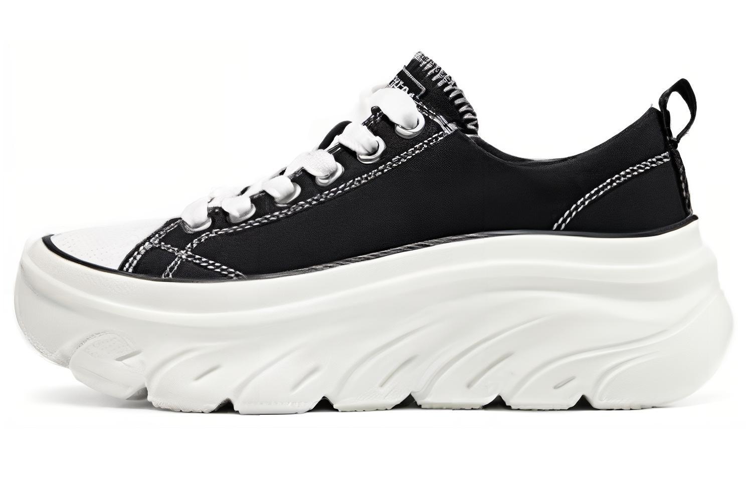 (Women) Skechers Street Black Low-Top Casual Sneakers - Stylish & Comfortable 177435-BLK