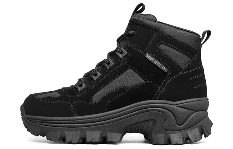 (Women) Skechers Street Blox 'All Black Martin Boot' 155260-BBK