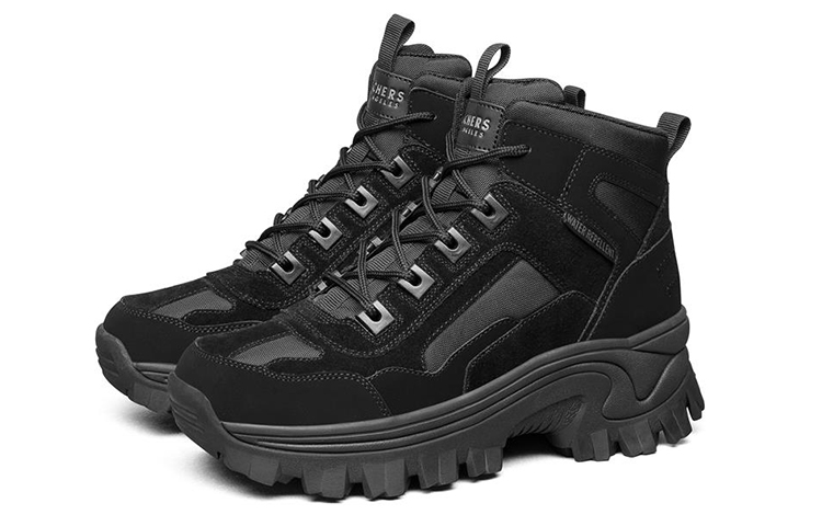 Lookbook (W) Skechers Street Blox ''All Black Martin Stiefel'' 155260-BBK
