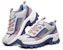 (W) Skechers Street Blox Rendah Biru/Merah Jambu/Kelabu 155256-BLMT