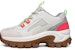 (W) Skechers Street Blox Low-Top Kelabu/Pink/Hijau 155256-OWGN