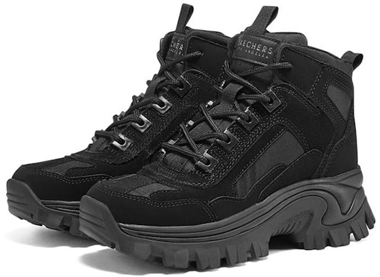 (W) Skechers Street Blox 'Sepatu High-Top Dad Hitam' 155260C-BBK Lookbook (W) Skechers Street Blox 'Sepatu High-Top Dad Hitam' 155260C-BBK