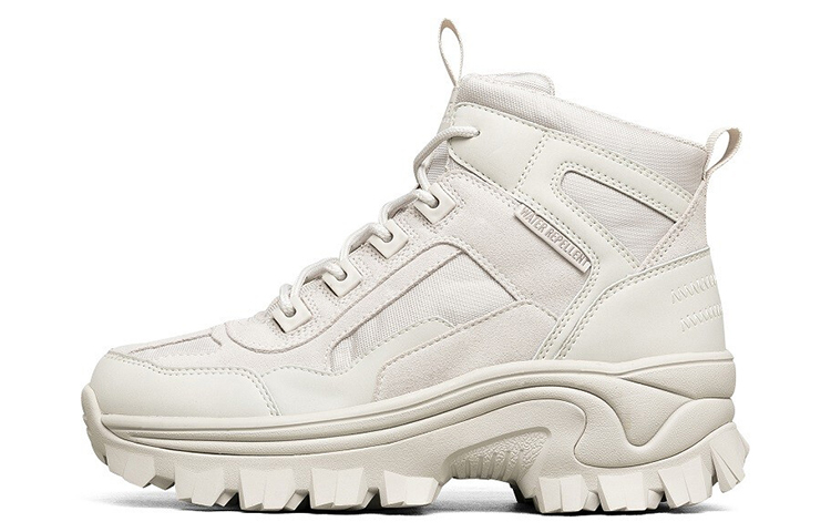(Women) Skechers Street Blox High 'Milk White' 155260-OFWT