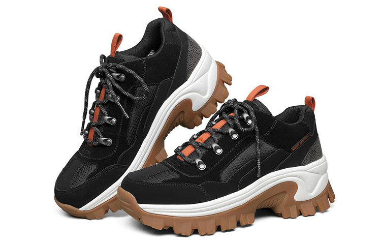 Lookbook (W) Skechers Street Blox Low-Top Schwarz/Weiß 155255-BLK