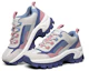 Lookbook (W) Skechers Street Blox Low-Top Blau/Rosa/Grau 155256-BLMT