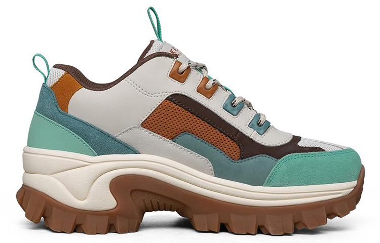 Order (W) Skechers Street Blox Basse Vert/Marron/Gris 155256-NTMT
