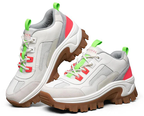 (W) Skechers Street Blox Basse Gris/Rose/Vert 155256-OWGN Lookbook (W) Skechers Street Blox Basse Gris/Rose/Vert 155256-OWGN