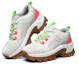 Lookbook (W) Skechers Street Blox Basse Gris/Rose/Vert 155256-OWGN