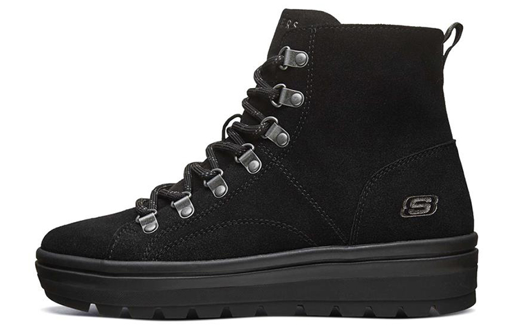 (Women) Skechers Street Cleats 2 'Black Casual Boot' 74124-BBK