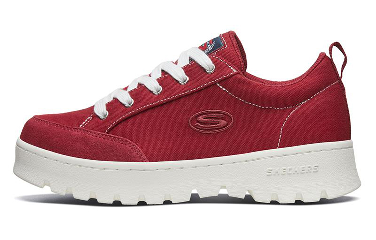 (Women) Skechers Street Cleats 2 'Deep Red' 74346-DKRD