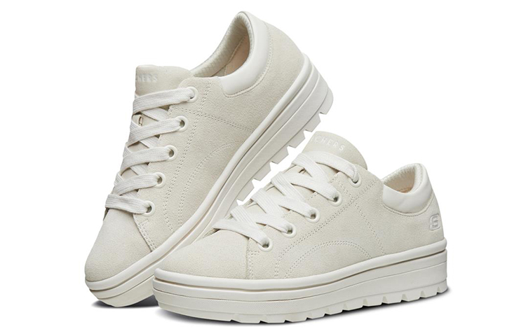 Lookbook (Women) Skechers Street Cleats 2 'Milk White' 73999-OFWT