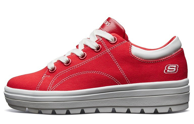 (Women) Skechers Street Cleats 2 'Red White' 74100-RED