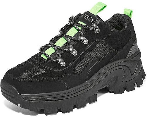 (Women) Skechers Street Low 'Black Green' 155255C-BBK Lookbook (Women) Skechers Street Low 'Black Green' 155255C-BBK
