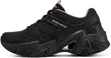 (Women) Skechers Street Low 'Black Purple' 177980-BKPR (Women) Skechers Street Low 'Black Purple' 177980-BKPR
