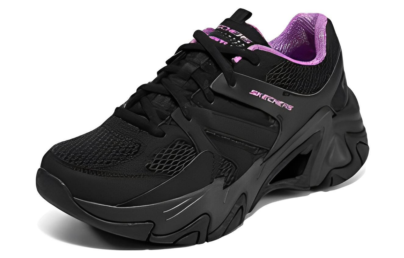 Lookbook (Women) Skechers Street Low 'Black Purple' 177980-BKPR
