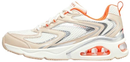 (Women) Skechers Tres Air Terti Airy 'White Beige Orange' 177426-NTOR (Women) Skechers Tres Air Terti Airy 'White Beige Orange' 177426-NTOR