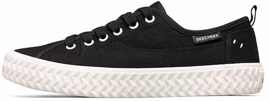 (Women) Skechers Street Trax Low-Top Sneakers Black 66666305-BLK (Women) Skechers Street Trax Low-Top Sneakers Black 66666305-BLK
