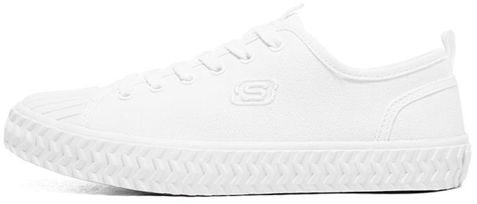White 2025 canvas skechers