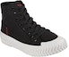 Lookbook (W) Skechers Street Trax Hi 'Hitam Putih' 177045-BLK