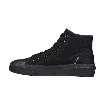 (W) Skechers Street Trax Hi 'Tread High - Black Canvas'