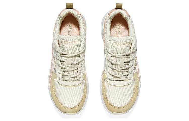 Lookbook (W) Skechers Street Uno Peaks 'Putih Tan Merah Jambu' Kasut 177546-NAT