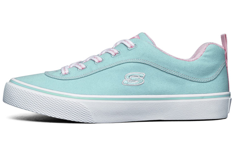 (Women) Skechers Street V'Lites Canvas Shoe Light-Blue 155033-MNT