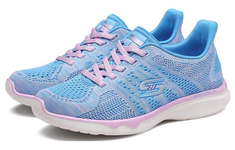 Lookbook (W) Skechers Studio Burst ''Blauw Roze'' 23388-BLPK