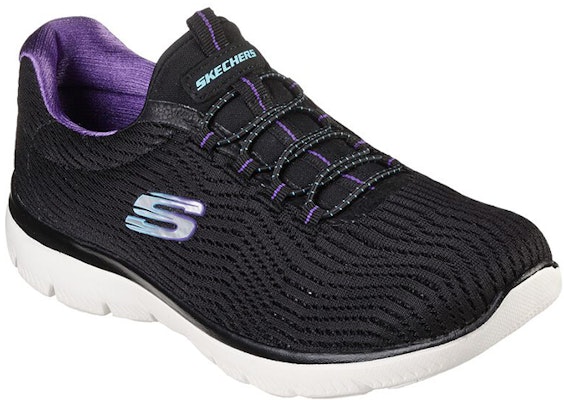 (W) Skechers Summits-Next Wave 'Hitam Ungu' 149538-BKPR Lookbook (W) Skechers Summits-Next Wave 'Hitam Ungu' 149538-BKPR