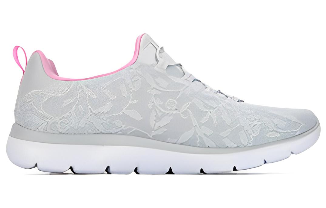 Lookbook Skechers Summits - 品味佳 防滑耐磨透氣 低筒 跑步鞋 女款 灰粉