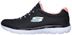(W) Skechers Summits 'Hitam Merah Jambu' 12980-BKPK