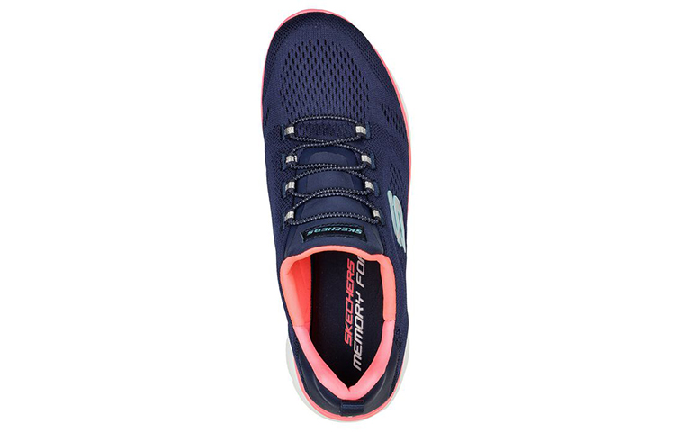 Lookbook (W) スケッチャーズ サミット 青ピンク (Sukecchaazu Samitto Ao Pinku) 149523-NVNP