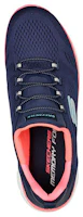 Lookbook Skechers Summits 低幫運動休閒鞋 女款 藍粉色