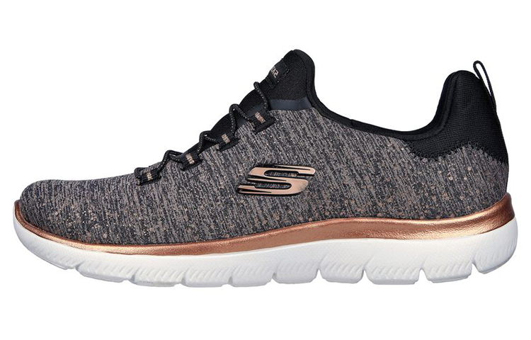 (Women) Skechers Summits 'Brilliant Splash Black Gold' 149539-BKRG
