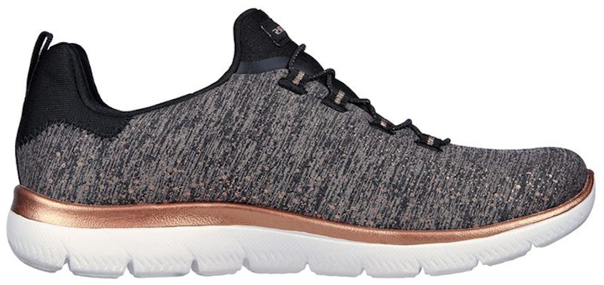 (Women) Skechers Summits 'Brilliant Splash Black Gold' 149539-BKRG Order (Women) Skechers Summits 'Brilliant Splash Black Gold' 149539-BKRG