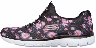 (Women) Skechers Summits 'Calm Harmony Black Purple' 149526-BKPK (Women) Skechers Summits 'Calm Harmony Black Purple' 149526-BKPK