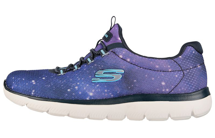 Buy (W) （女性用）スケッチャーズ・サミッツ「ギャラクシードリーム 青紫」149532-NVMT 149532-NVMT