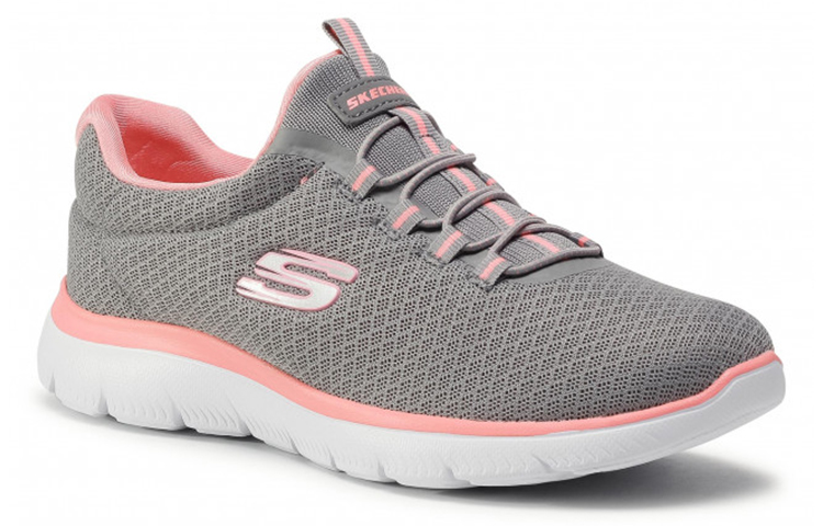 Lookbook Skechers 耐磨 低筒 跑步鞋 女款 灰粉色