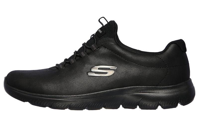 (Women) Skechers Summits 'Non-Slip Resistant Low Top Casual Black' 149200-BBK