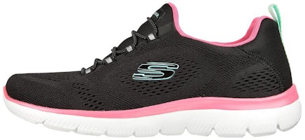 (Women) Skechers Summits 'Perfect Views Black Pink' 149523-BKHP (Women) Skechers Summits 'Perfect Views Black Pink' 149523-BKHP
