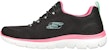 (Women) Skechers Summits 'Perfect Views Black Pink' 149523-BKHP